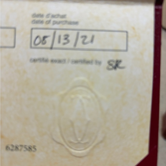 Cartier White Gold Just Un Clou small ring . Size 55 - Picture 5 of 9